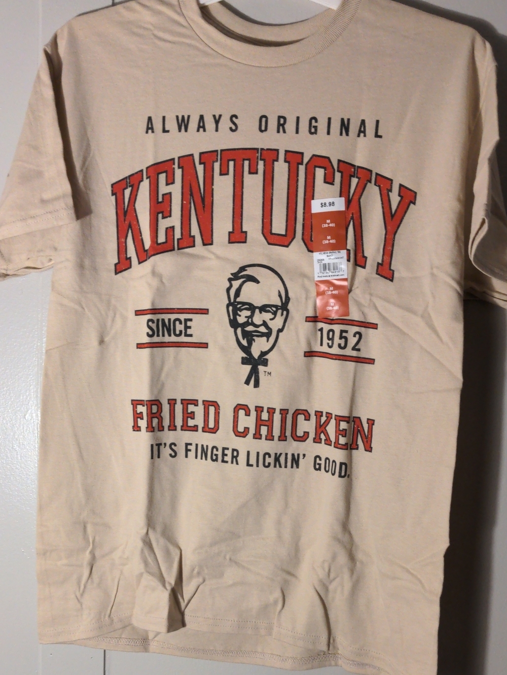 Beige Kentucky Fried Chicken Graphic Tee - Branded Logo
